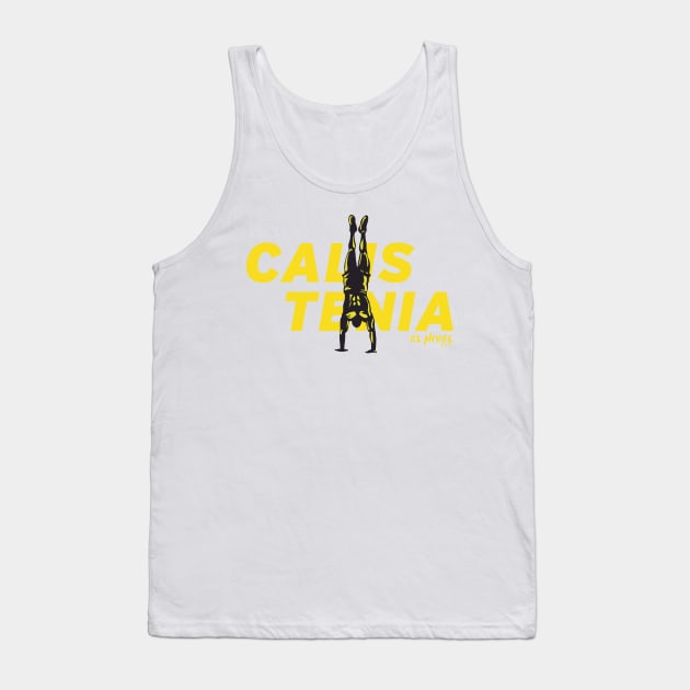 Calistenia Handstand Silueta Tank Top by EL NIVEL FIT